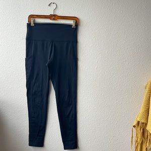 Aerie Fleece Lined Leggings (Black)